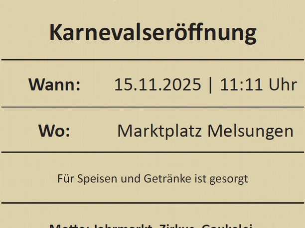 Karnevalseröffnung