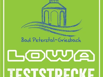 Lowa Teststrecke Beschilderung