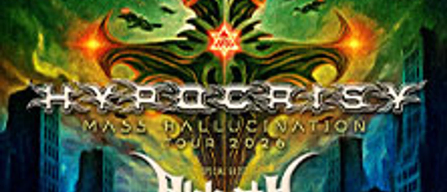 Cover von Musikveranstaltung mit fantastischen Motiven und Band-Namen im Jahr 2020.