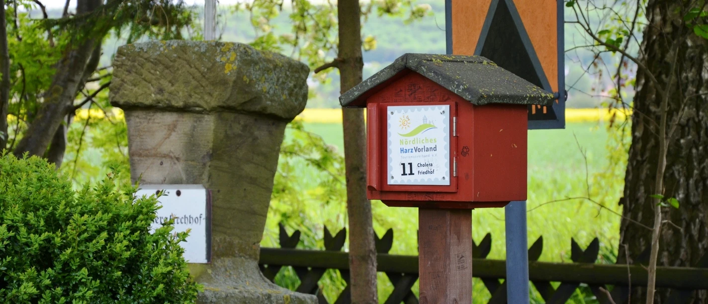 Stempelstelle 11 am Cholerafriedhof in Salzgitter-Ringelheim