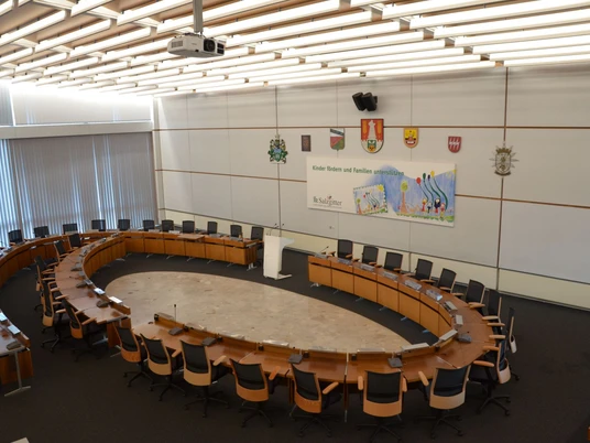 Ratssaal der Stadt Salzgitter im Rathaus in Salzgitter-Lebenstedt
