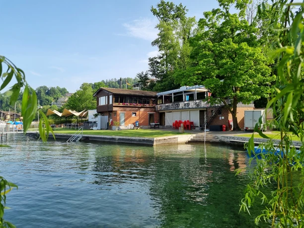 Winkelbadi Horw Blick auf die Winkelbadi Horw
