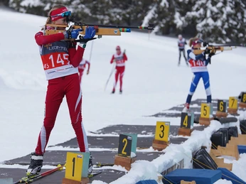 Stehend Schiessen Leonteq Biathlon Cup Langis