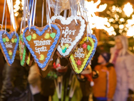 Lebkuchenherzen Weihnachtsmarkt