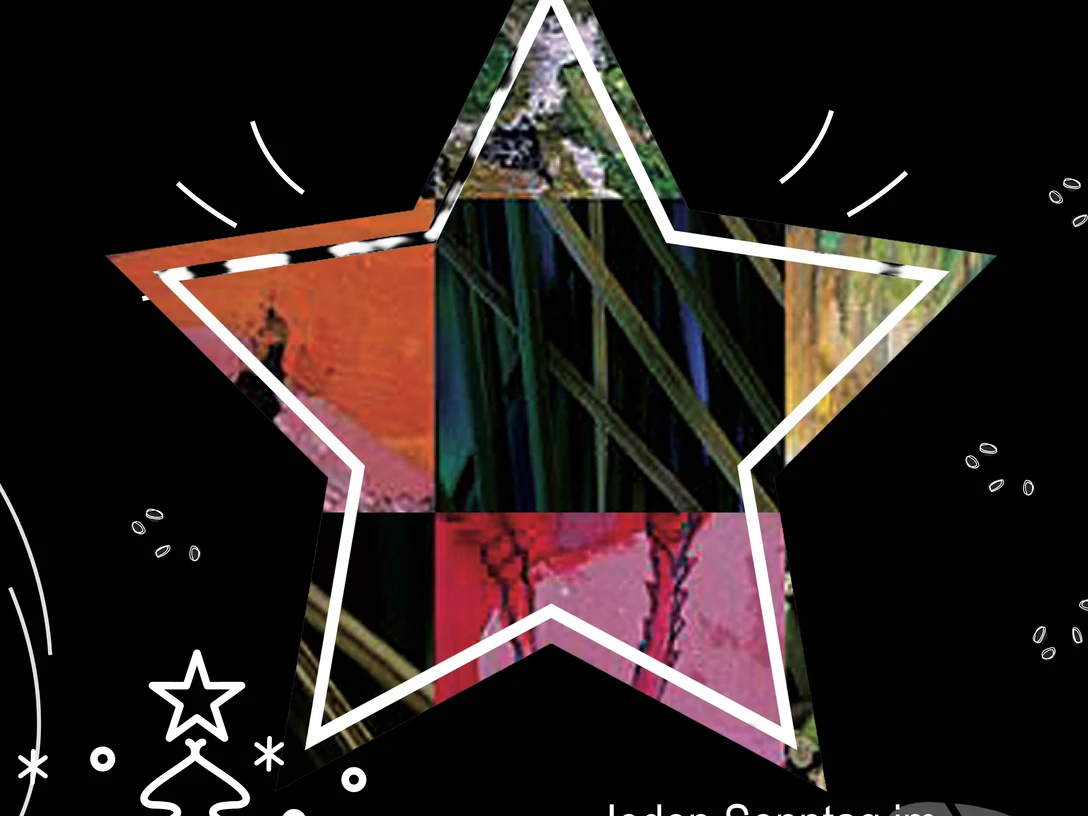 kunstbasar_2025_end.jpg Weihnachtlicher Kunstbasar mit Sternmotiv, Text zu Ort, Zeiten und Angebot, dekorative Linienzeichnung eines Weihnachtsbaums