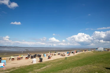Badestrand im Nordseebad Dangast