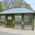 Öffentliche WC Anlaga am Piratenspielplatz am Salzgittersee