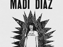 Madi Diaz auf dem Poster der European Tour 2026, zwischen Strahlen stehend.