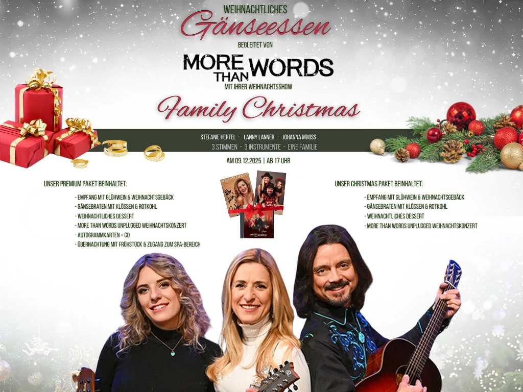 Weihnachtliches Gänseessen und Family Christmas auf dem Wasserschloss Westerburg Weihnachtliches Gänseessen und Family Christmas auf dem Wasserschloss Westerburg