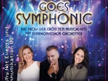 Plakat für Musical-Show mit Orchester und Künstlerporträts.