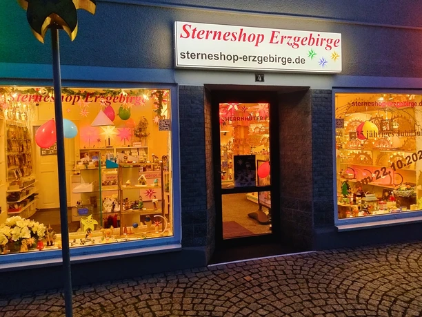 Fachgeschäft für erzgebirgische Volkskunst Sterneshop Erzgebirge in Ehrenfriedersdorf