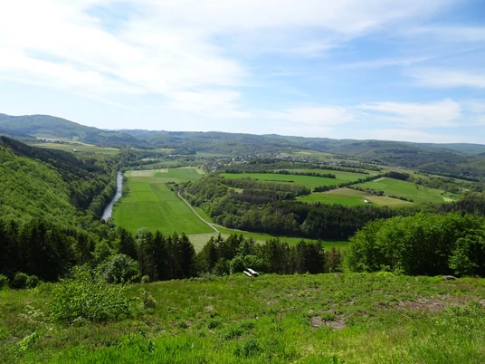 Blick vom Drachenflugplatz