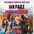 Ian Paice und Band auf Konzertplakat der The Banned European Tour 2025.