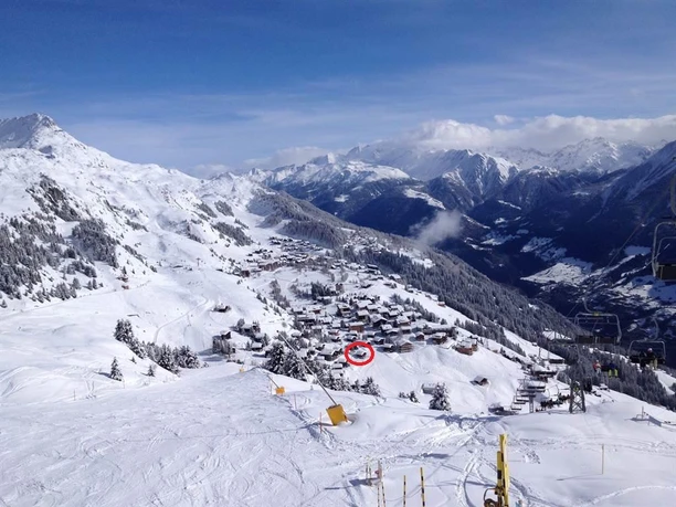 Chalet Waggis Ansicht von der Riederfurka