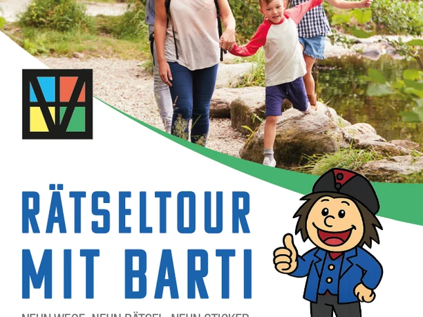 Plakat Rätseltour mit Barti