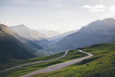 Oberalppass Blick Richtung Urserntal