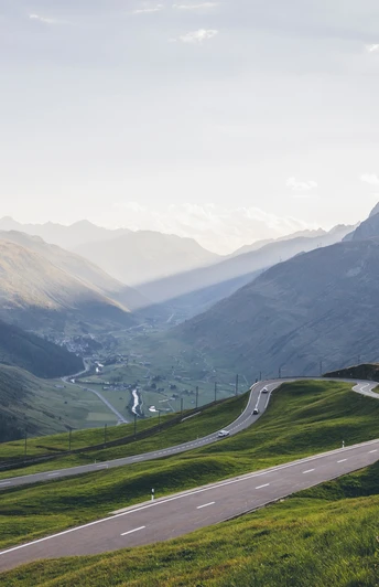 Oberalppass Blick Richtung Urserntal