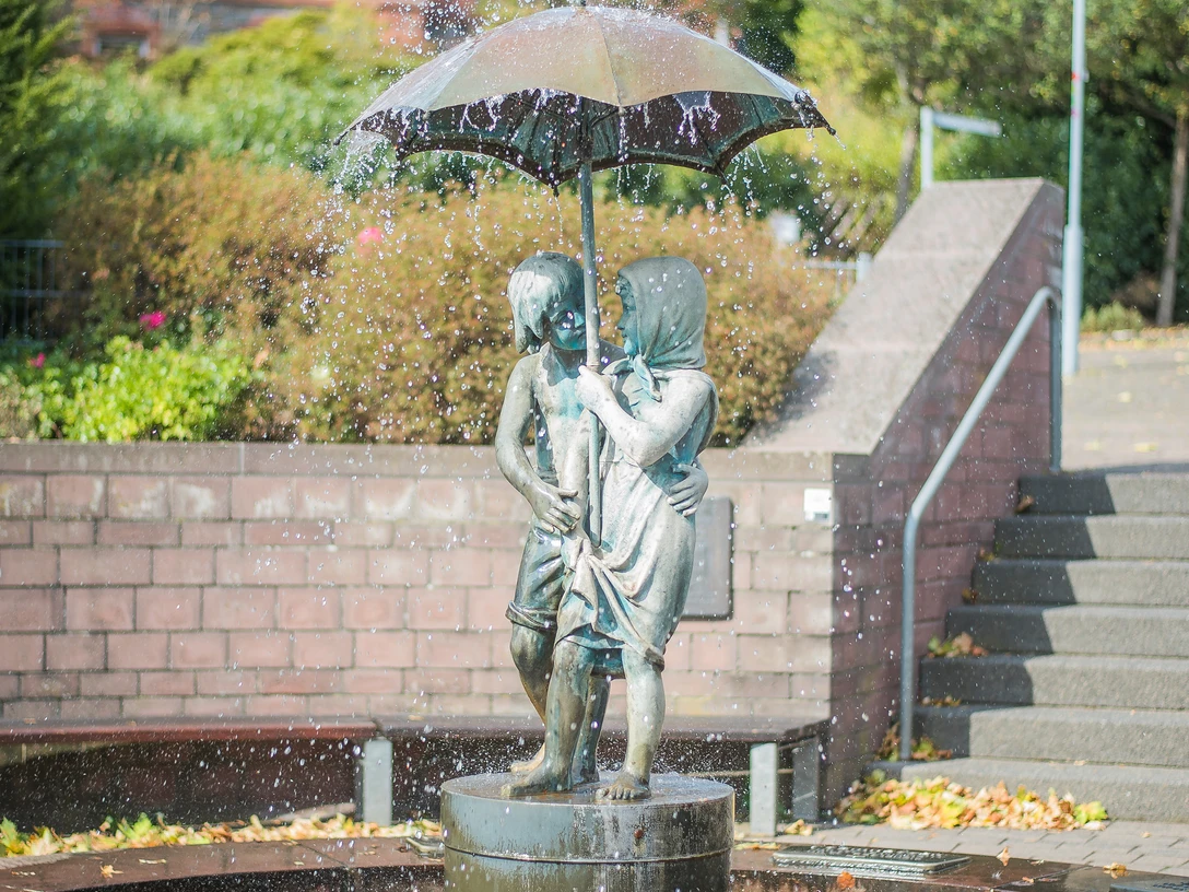 Hänsel-und Gretel-Brunnen in Battenberg (Eder)
