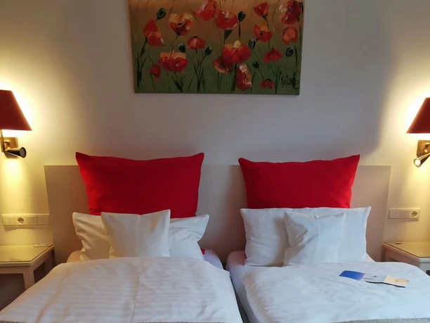 Hotelzimmer Bett in Hotelzimmer