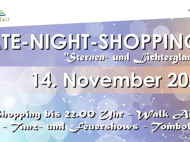 Banner des Late Night Shoppings in Vlotho