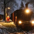 der Dampfzug in Deinste fährt zum Nikolaus