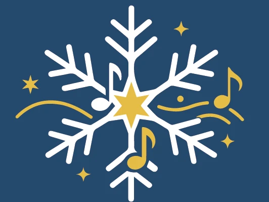 Winterkonzert Inserat Stern mit Noten