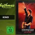 Filmplakat mit Musiker auf Bühne, Gitarre umgehängt, Arm erhoben, roter Hintergrund, Text Springsteen.