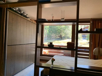 On the left, the fold-out cabin bed