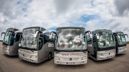 Bohr Omnibus GmbH - Five BOHR coaches Five BOHR coaches in one place.