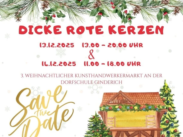 3. weihnachtlicher Kunsthandwerkermarkt_Dicke Rote Kerzen 3. weihnachtlicher Kunsthandwerkermarkt_Dicke Rote Kerzen