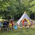 Rehburg-Loccumer Märchentage Tipi-Zelt für Märchenerzählungen in Rehburg-LoccumTipi tent for storytelling in Rehburg-LoccumTipi-telt til historiefortælling i Rehburg-LoccumTipi tent voor verhalen vertellen in Rehburg-Loccum