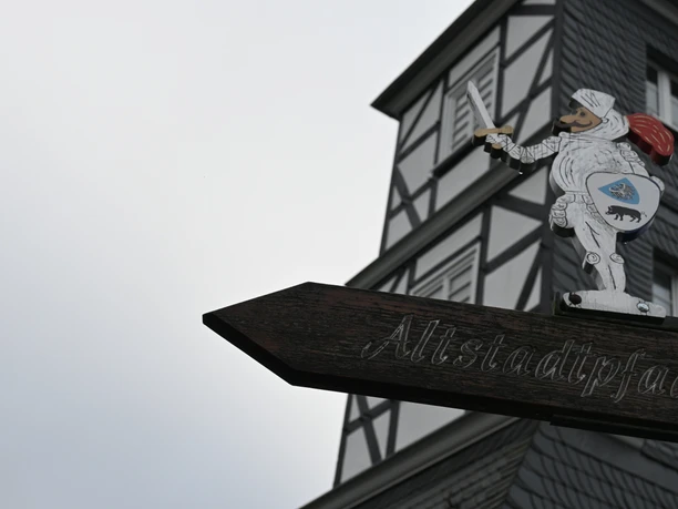 Wegweiser Altstadtpfad Eversberg