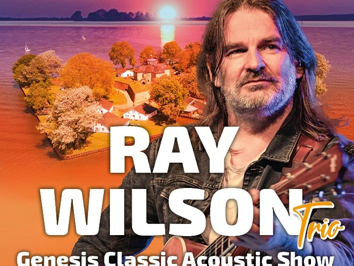 Ray-Wilson.jpg Affiche voor Ray Wilson Trio op het eiland Wilhelmstein bij zonsondergang, concert op 26 juni 2026