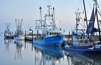 Kutterhafen Wremen Abendstimmung