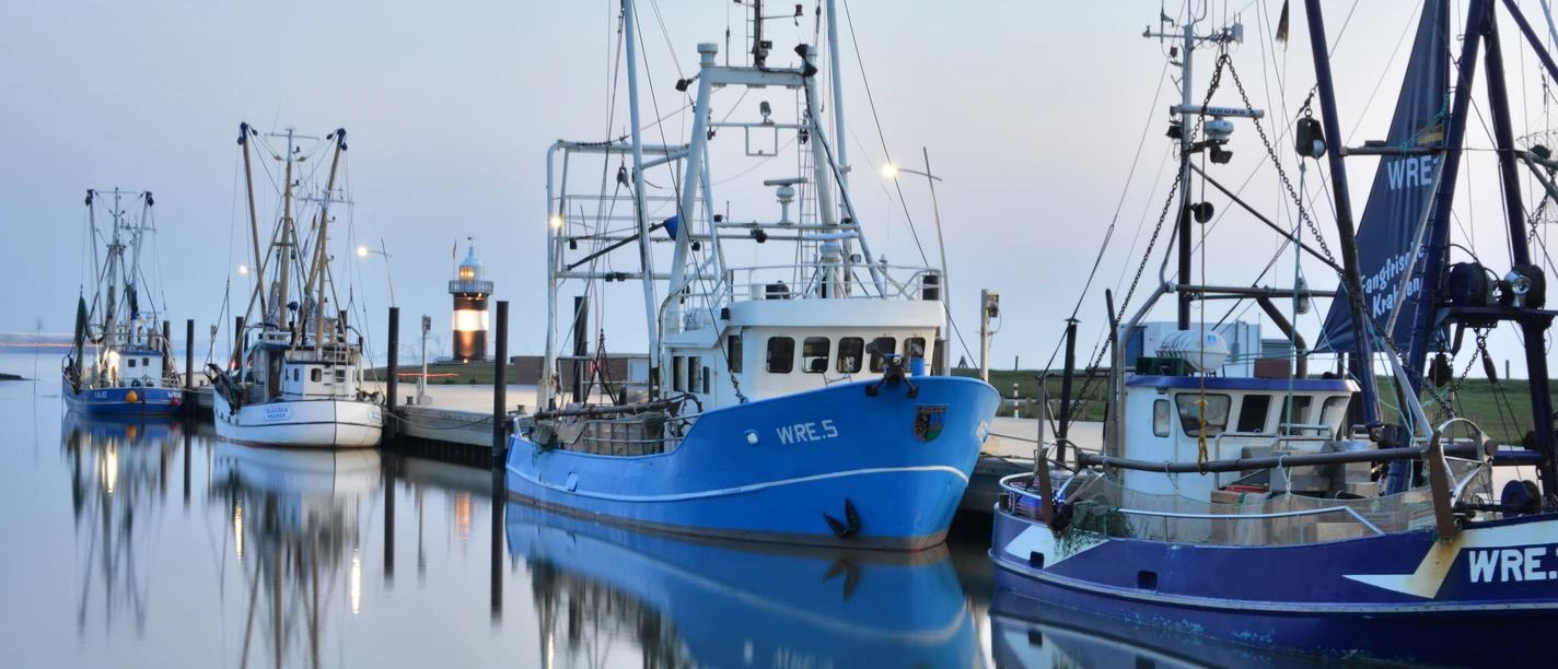 Kutterhafen Wremen Abendstimmung