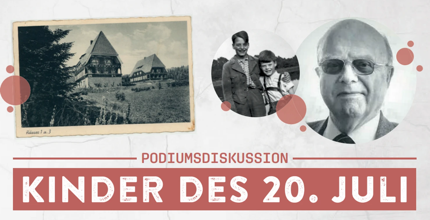 Plakat Podiumsdiskussion Kinder des 20.Juli