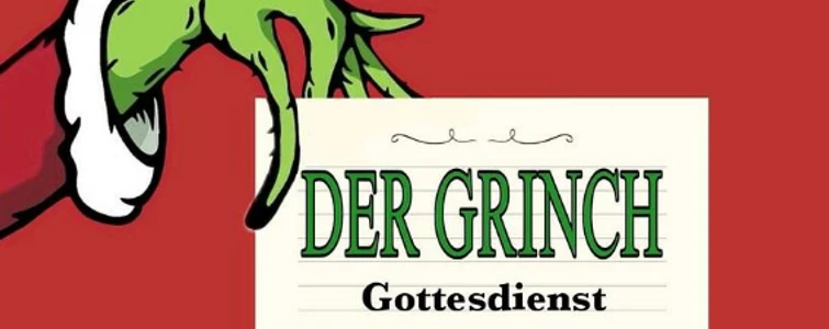 Plakat der Grinch Gottesdienst St. Paulus