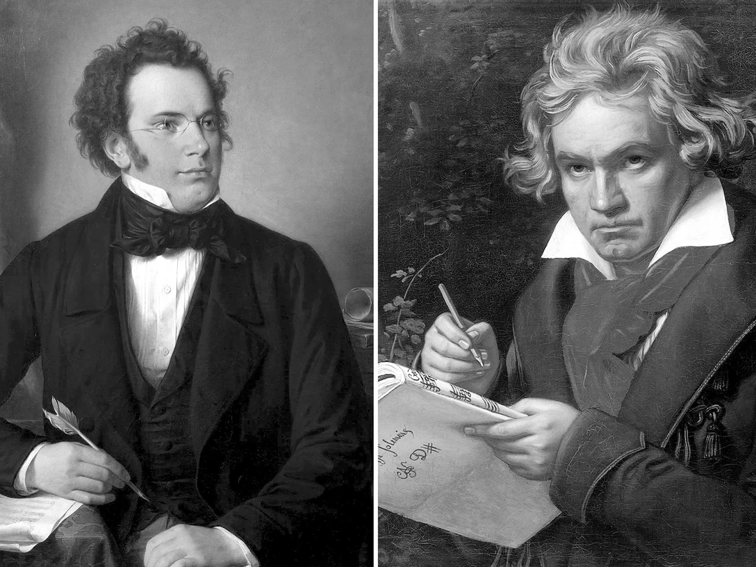 Schubert und Beethoven