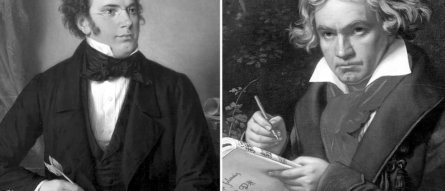 Schubert und Beethoven