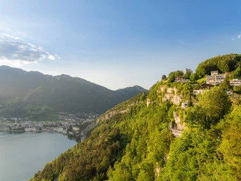 Aussicht von Morschach auf Brunnen