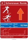 Langlaufbeschilderung Scherenauer Runde Langlaufbeschilderung Scherenauer Runde