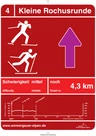Langlaufbeschilderung Kleine Rochusrunde Langlaufbeschilderung Kleine Rochusrunde