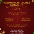 Weihnachtliches Konzert mit Violine und Harfe in der Kaulbach-Villa Ohlstadt.png