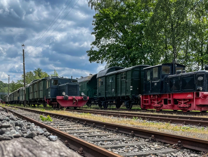 Der Museumszug am Zechenbahnhof