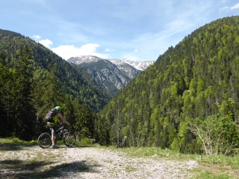 Mountainbiketour - Planseerunde, Blick auf Geierköpfe