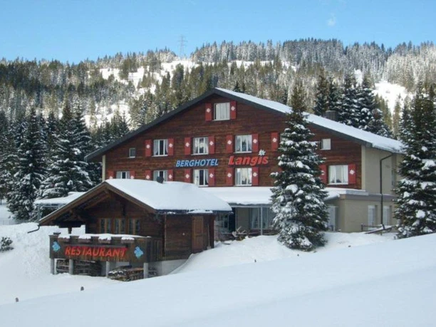 Berghotel Langis im Winter
