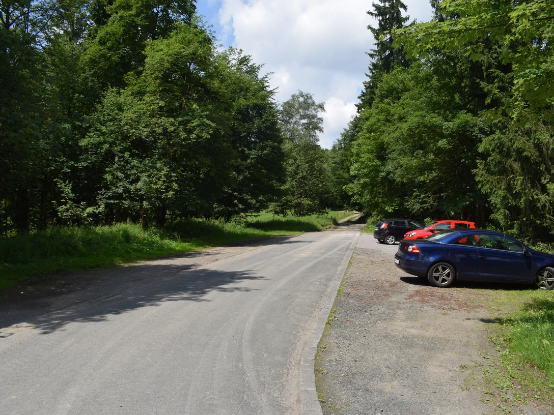 Parkplatz an der Eisenstraße.