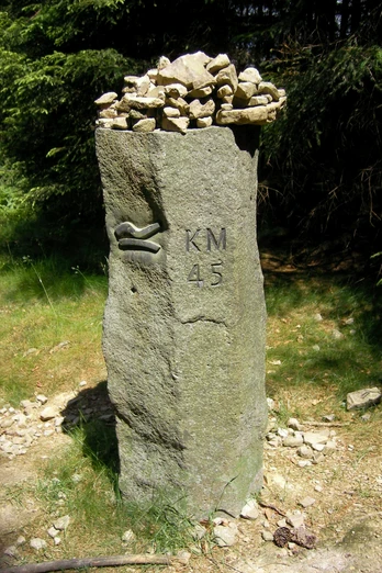 Meilenstein am Rothaarsteig