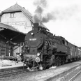 Noch 1961 waren Dampfeisenbahnen ein gewohntes Bild im Bahnhof Aue-Wingeshausen.