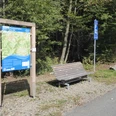Rasten und Infobereich am Wanderparkplatz
